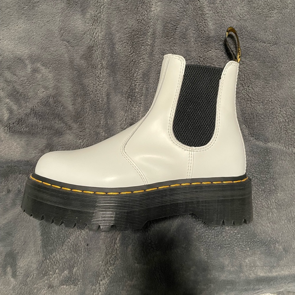 White Platform Doc Martens